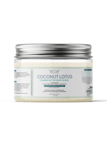 Coconut Lotus Foaming Butter Body Scrub