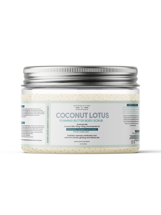Coconut Lotus Foaming Butter Body Scrub