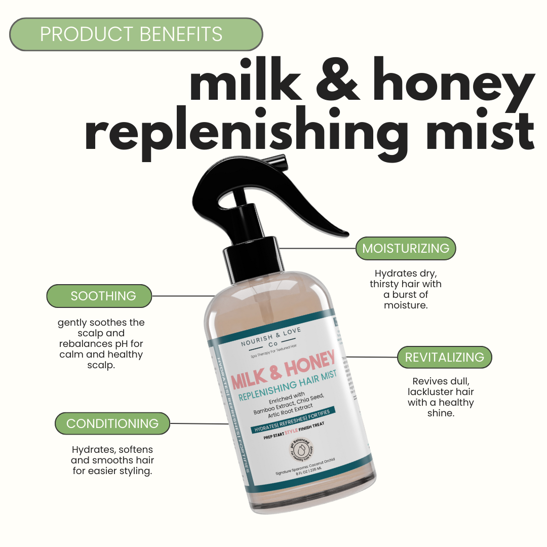 Milk & Honey Moisture Balancing Mist | pH-Balancing Hair & Scalp Spray