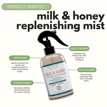 Milk & Honey Moisture Balancing Mist | pH-Balancing Hair & Scalp Spray