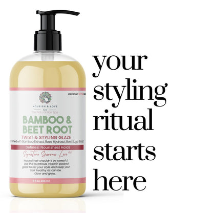 Bamboo and Beet Root Styling Glaze